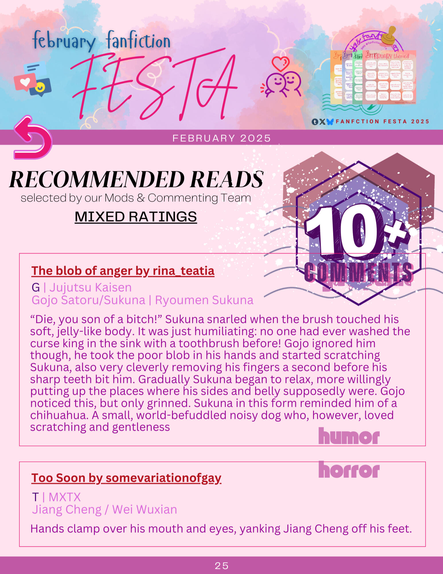 The blob of anger by rina _ teatia and Too Soon by somevariationofgay