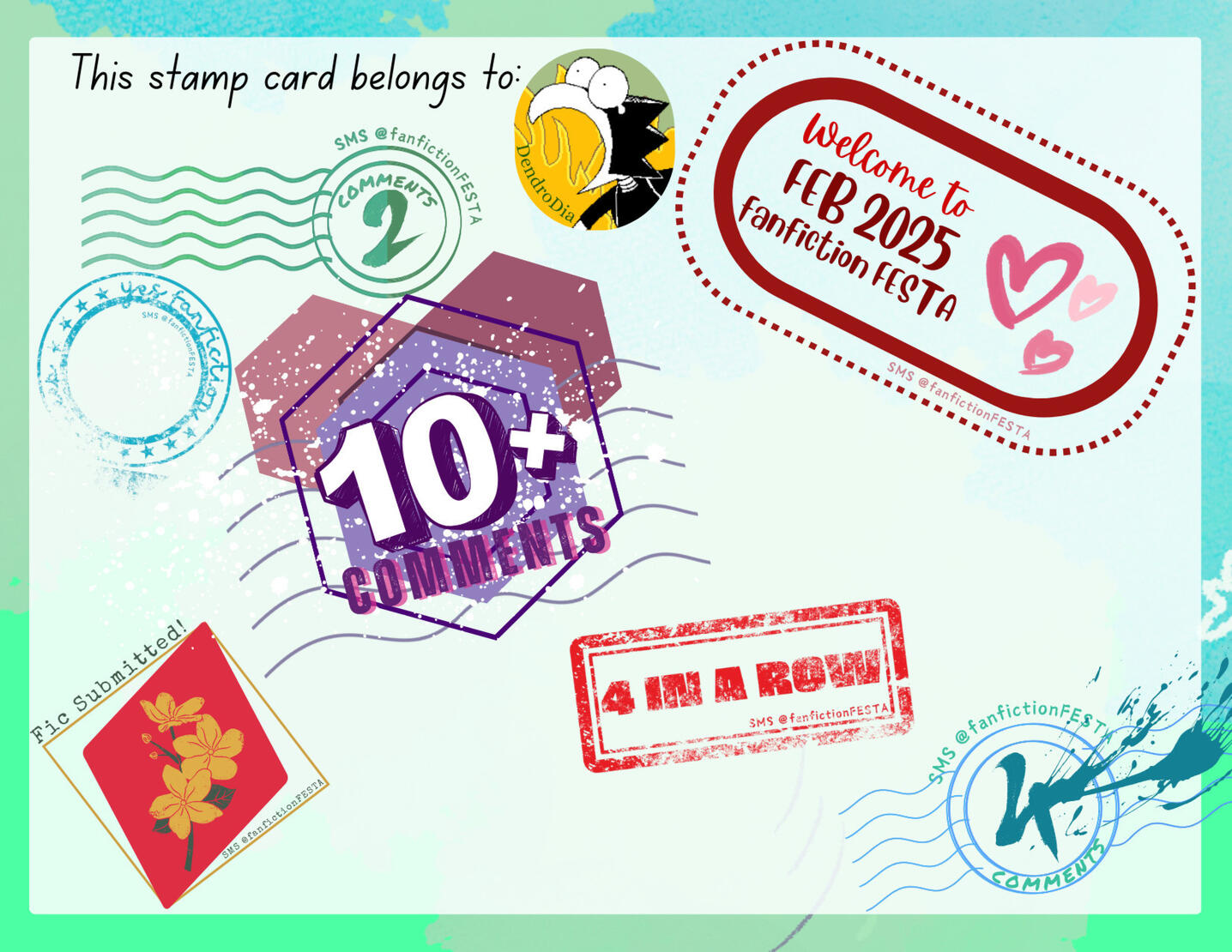 Mod Dia's Stamp Card